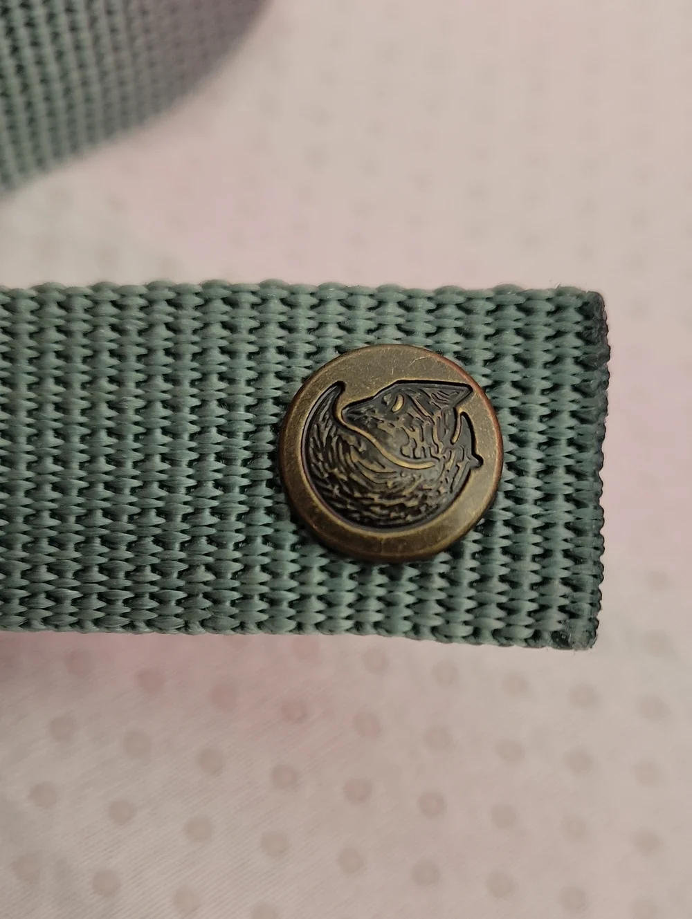 Fjallraven Kanken Backpack in Teal with Red Logo